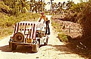 KENIA 1971_Jochen auf beach-buggy nahe 'Watamu Beach' _Jochen A. Hbener