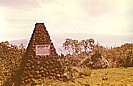 TANSANIA 1971_am Rande des Ngorongoro-Kraters_das Grab des jungen Michael Grzimek (Sohn des bekannten Frankfurter Tierfilmers und -forschers Prof. Grzimek), der hier mit seinem Flugzeug gegen den Kraterrand prallte_Jochen A. Hbener