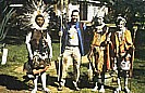 close Thomson Falls_fun with 3 Kikuyu warriors, playing tribe music_they asked me to join their tribe and become a Kikuyu warrior_motorcycle-trip through Eastern-, Central- and Southern AFRICA (Nairobi-Capetown) 1990-91_Jochen A. Hbener