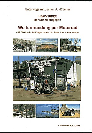 2006, December_cover of my DVD 'around the world by motorcycle'_front side