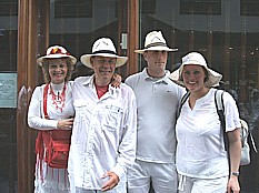 'Fiesta de los Indianos', in 'Sta. Cruz de la Palma' 2008; hier mit Conchita und Jochen, Michael und Svenja