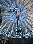 SONY-Center am Potsdamer Platz, Dachkonstruktion_Berlin, Sommer 2004