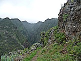 'El Tablado', am Aussichtspunkt ber die Nordkste, aber Blick in den "Barranco de los Hombres"