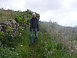 'El Tablado', Hermann auf dem Wanderweg zum Ausblick auf die Nordkste