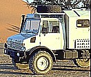 BACKES-MERCEDES-UNIMOG ... always enough space ... and ... with a fridge ... cold beer ... and so ... here in NAMIBIA 1999_Jochen A. Hübener